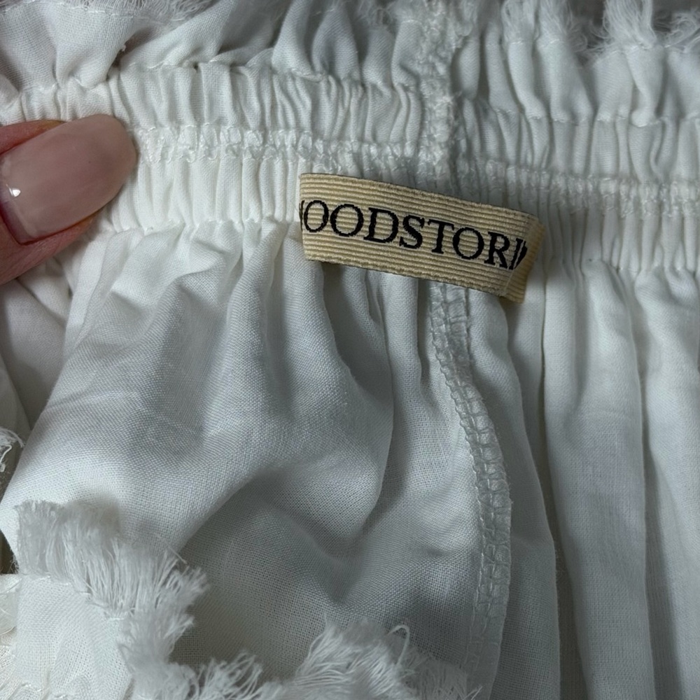 linen White Maxi Skirt - Picture 3 of 4